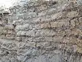 A wall excavated in Tell es-Sakan