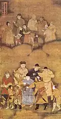 Ming dynasty painting depicting Han Chinese clothing and Mongolian-style clothing, unknown author
