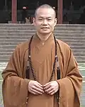 A Chinese Buddhist monk in Taiwan