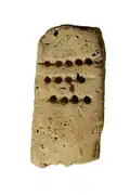 'Enigmatic tablet', associated with metallurgical activities[227]