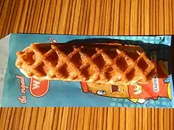A waffle dog from the Philippines