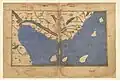 Al-Idrisi's map of the Iberian Peninsula.