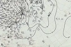 A subtropical ridge builds to the north of the storm, which allowed the hurricane to move west across the Atlantic Ocean on September 16