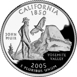 California quarter dollar coin