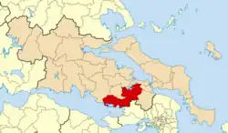 Location of Thebes