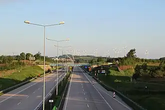 A4 motorway near Jędrzychowice