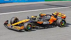 Orange McLaren MCL38 at the Dutch Grand Prix