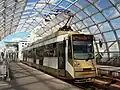 Bucur LF tram on Basarab Overpass