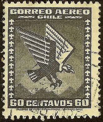 Chilean 60-centavo stamp, 1935.