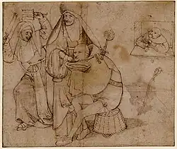 Hieronymus Bosch – A comical barber scene, c. 1477–1516