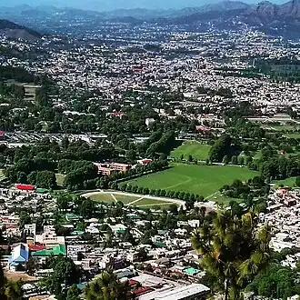 View of Abbottabad from a hilltop