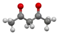 Ball-and-stick model of the keto tautomer