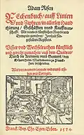 Adam Ries, Rechenung auff der linihen und federn (2nd&nbsp;Ed.), 1525