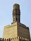 Minaret of Al-Hakim Mosque in Cairo, Egypt