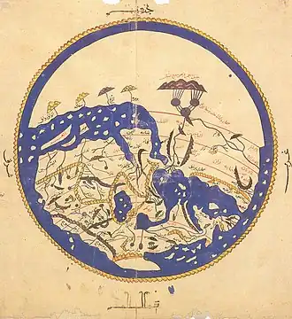 Tabula Rogeriana by al-Idrisi