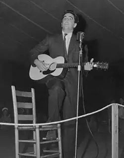 Lomax at the Mountain Music Festival, Asheville, North Carolina, early 1940s