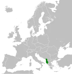 The People Republic of Albania in 1989