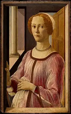 Portrait of a Lady Known as Smeralda Brandini, 1470s, shown as pregnant, Victoria and Albert Museum, London
