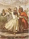 Ottoman Dervishes portrayed by Amedeo Preziosi in Istanbul, 1857