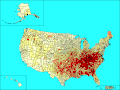 Frequency of American ancestry