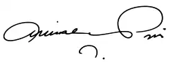 Amrish Puri's signature