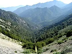 A photo of the San Gabriel Mountains