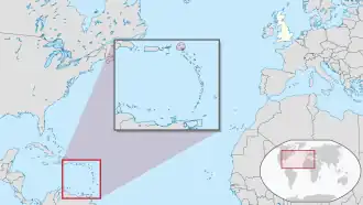 Location of Anguilla (red)