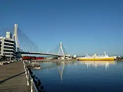 Bridge across a bay