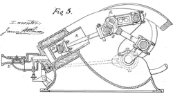 Atkinson gas engine as shown in US Patent 367496, 1887