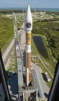 Atlas V rollout for WGS-1 Mission