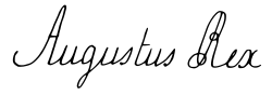 Augustus III of Poland's signature
