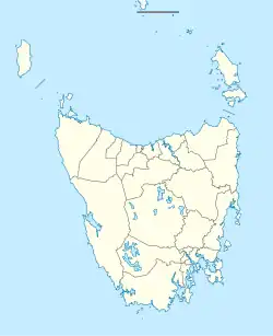 Map showing the location of Maria Island National Park