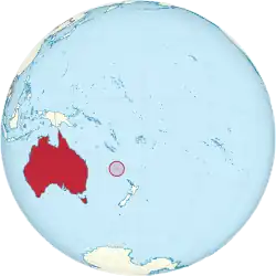 Location of Norfolk Island