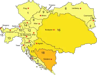Map of Austria-Hungary