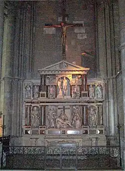 Retable in the Rosary Chapel, south transept (16th c.)
