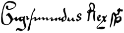 Sigismund I the Old's signature
