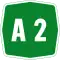 Simbolo dell'Autostrada A2 del Mediterraneo