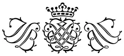 Initials of Bach's name inscribed in a seal Bach used