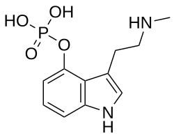 3-[2-(methylammonio)ethyl]-1H-indol-4-yl hydrogen phosphate