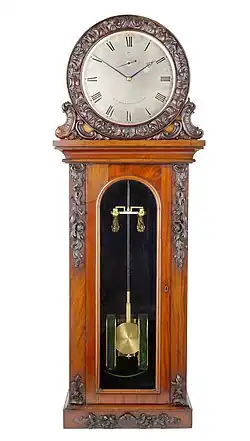 photograph of an early electromagnetic clock