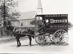 Bakery delivery wagon, Australia 1900s