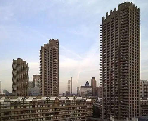 Barbican Estate, London, by Chamberlin, Powell and Bon (1965–76)