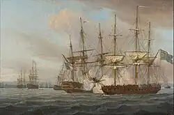 The Battle of the Basque Roads, April 1809.