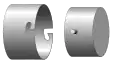 A rotating bolts locks in a way similar to a bayonet mount, such as shown here (but with much stronger lugs and locking grooves than shown).