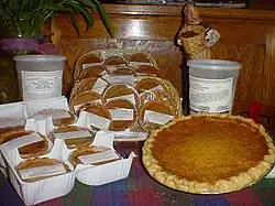 A selection of pies of various sizes