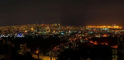 Beirut at night
