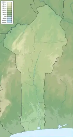 Cotonou is located in Benin