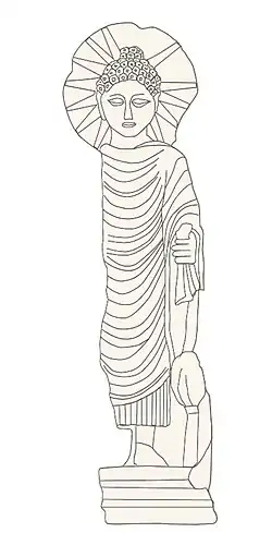 The Berenike Buddha, discovered in Berenice, Egypt, 2nd century CE.