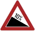 Steep descent