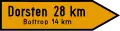 Signpost for other paved roads